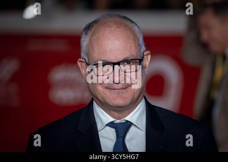 ROME, ITALIE - 15 OCTOBRE 2025 : Roberto Gualtieri participe à la conférence photo 'la Vita va Così' pendant le 20ème Festival du film de Rome à l'Auditorium Parco Della Musica le 15 octobre 2025 à Rome, Italie. Banque D'Images