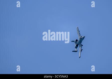 Un avion de chasse Fairchild Republic A-10C Thunderbolt II piloté par le 107th Fighter Squadron (une unité de la Michigan Air National Guard 127th Wing Banque D'Images