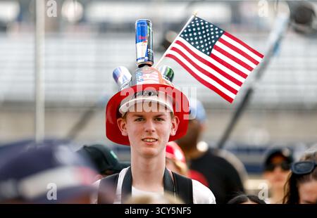 Austin, Etats-Unis. 16 octobre 2025. Fan de F1 des États-Unis lors du Grand Prix de formule 1 des États-Unis 2025, 19e manche du Championnat du monde de formule 1 de la FIA 2025 du 17 au 19 octobre 2025 sur le circuit des Amériques, à Austin, Texas, États-Unis d'Amérique - photo DPPI crédit : DPPI Media/Alamy Live News Banque D'Images