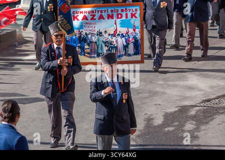 Turquie Antalya, Mustafa Kemal Atatürk, fondateur de la République de Turquie, célébrations du jour de la République : : 10-29-2024-10 :44 :02 +03 :00 Turquie Banque D'Images