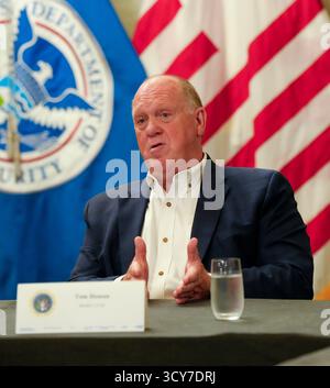 Tom Homan, le tsar frontalier de la Maison Blanche, s'adresse aux participants à la conférence des chefs de patrouille frontalière des États-Unis à San Diego, Calif. 19 août 2025. Photo CBP de Jaime Rodriguez Banque D'Images