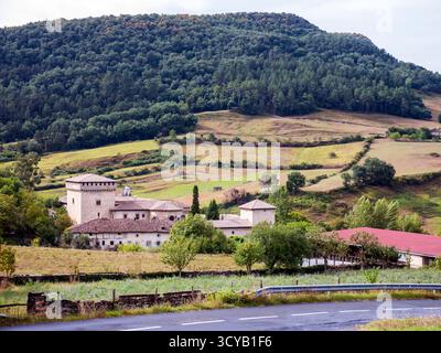 Palacio y Torres de Ayala. D'Álava. España Banque D'Images