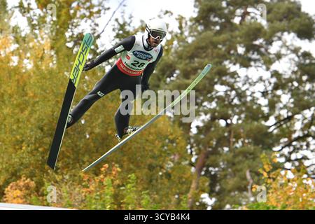 Eferding, Autriche. 18 octobre 2025. EFERDING, AUTRICHE - 18 OCTOBRE : Roman Koudelka de la République tchèque participe au HS 90 féminin à la Coupe du monde de saut à ski Viessmann FIS Hinzenbach à Energie AG Skisprungarena le 18 octobre 2025 à Eferding, Autriche 251018 SEPA 24 005 - 20251018 PD4459 crédit : APA-PictureDesk/Alamy Live News Banque D'Images