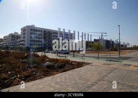 Séville, le 8 octobre 2025. Rapport de construction de logements à Palmas Altas. Photo : Manuel Olmedo. Archsev. Crédit : album / Archivo ABC / Manuel Olmedo Banque D'Images