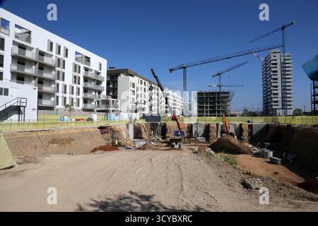Séville, le 8 octobre 2025. Rapport de construction de logements à Palmas Altas. Photo : Manuel Olmedo. Archsev. Crédit : album / Archivo ABC / Manuel Olmedo Banque D'Images