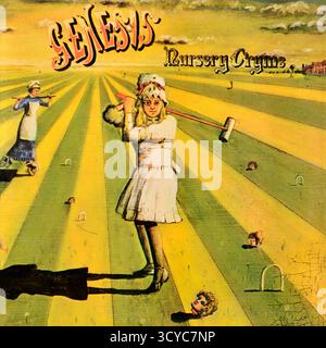 Genesis - Nursery Cryme - couverture de l'album vinyle -1971 Banque D'Images