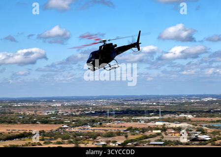 Austin, États-Unis. 18 octobre 2025. Atmosphère du circuit - hélicoptère. 18.10.2025. Championnat du monde de formule 1, Rd 19, Grand Prix des États-Unis, Austin, Texas, États-Unis, sprint et qualification. Le crédit photo devrait se lire : XPB/Alamy Live News. Banque D'Images