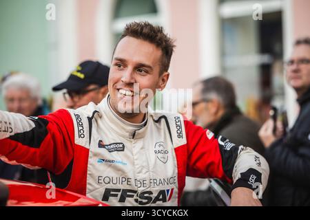 Bad Griesbach, Allemagne. 18 octobre 2025. Léo ROSSEL, Citroën C3 Rally2, portrait lors du Rallye d'Europe centrale 2025, 12e manche du Championnat du monde des Rallyes 2025 WRC, du 16 au 19 octobre 2025 à Bad Griesbach, Bavière, Allemagne - photo Nikos Katikis/DPPI crédit : DPPI Media/Alamy Live News Banque D'Images