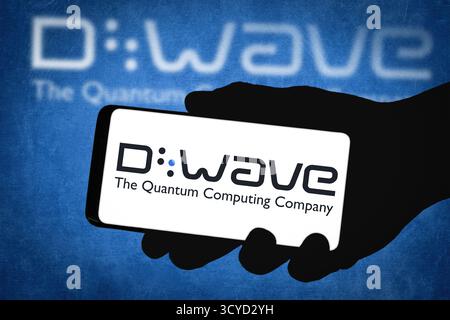 Logo d-Wave Quantum Computer Company Banque D'Images