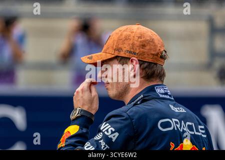 Austin, Texas, US, 18 octobre 2025, Max Verstappen, Red Bull, lors de la Journée de qualification F1, Copyright : Filip Skripko/Alamy Live News Banque D'Images