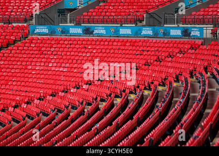 Stade de Wembley, Londres, Royaume-Uni. 19 octobre 2025. NFL UK Football, Los Angeles Rams contre Jacksonville Jaguars ; vue détaillée des tribunes à l'intérieur du stade de Wembley crédit : action plus Sports/Alamy Live News Banque D'Images