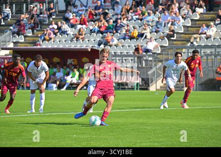Rome, Italie. 19 octobre 2025. Match de Primavera 1 Championnat d'Italie de football entre Roma et Cagliari au stade Tre Fontane le 19 octobre 2025 à Rome, Italie crédit : Agence photo indépendante/Alamy Live News Banque D'Images