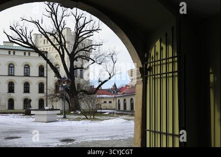 Le palais des Habsbourg à Żywiec, Zywiec, Polska, Beskidy, Cieszyn Silesia, voyage, architecture, photo Kazimierz Jurewicz, Banque D'Images