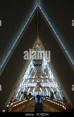 Cathédrale de Tromsø près des Alpes Lyngen, Norvège Banque D'Images