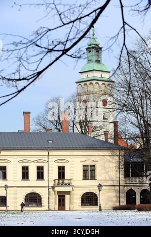 Le palais des Habsbourg à Żywiec, Zywiec, Polska, Beskidy, Cieszyn Silesia, voyage, architecture, photo Kazimierz Jurewicz, Banque D'Images