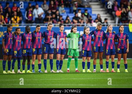 Barcelone, Espagne. 19 octobre 2025. Équipe de Barcelone lors du championnat d'Espagne féminin, match de football Liga F entre le FC Barcelone et Granada CF le 19 octobre 2025 à Estadi Johan Cruyff à Barcelone, Espagne - photo Sergio Ros/Matthieu Mirville/DPPI crédit : DPPI Media/Alamy Live News Banque D'Images