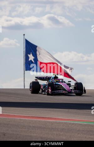 Austin, Texas, US, 18 octobre 2025, Franco Colapinto, Alpine, pendant la journée de qualification F1, Copyright : Filip Skripko/Alamy Live News Banque D'Images