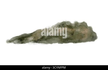 Cette œuvre captivante présente une formation de nuage abstrait unique dans des tons terreux et des textures complexes, parfait pour les concepteurs qui cherchent à créer une atmosphère sereine de calme et de réflexion Banque D'Images
