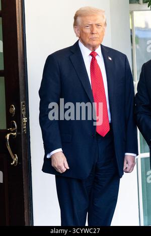 Washington, États-Unis. 20 octobre 2025. Le président Donald Trump à la Maison Blanche à Washington DC (photo de Michael Brochstein/Sipa USA) crédit : Sipa USA/Alamy Live News Banque D'Images