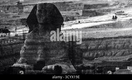 Images éditoriales des pyramides de Gizeh, du Sphinx et du plateau de Gizeh près du Caire, capturant les merveilles antiques, la culture et la beauté intemporelle de l’Égypte. Banque D'Images