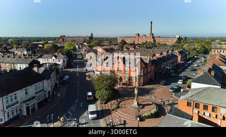 Quartier rougeâtre de Houldsworth Square à Stockport Banque D'Images