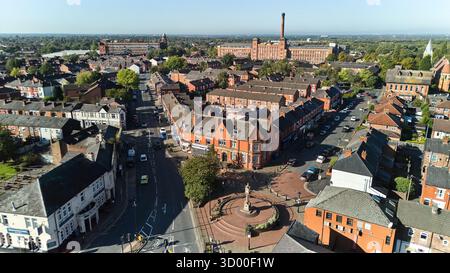 Quartier rougeâtre de Houldsworth Square à Stockport Banque D'Images