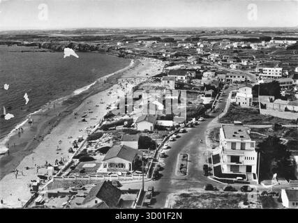 Bretignolles-sur-mer Département français : 85 - Vendée région : pays-de-la-Loire carte postale vintage. xxe siècle Banque D'Images