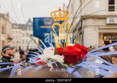 LUXEMBOURG - 3 octobre 2025 : reportage de l'historique Trounwiessel, célébrations de l'adhésion du nouveau Grand-Duc de Luxembourg Banque D'Images