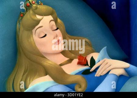 SLEEPING BEAUTY 1959 film de Walt Disney Productions avec la princesse Aurora doublé par Mary Costa Banque D'Images