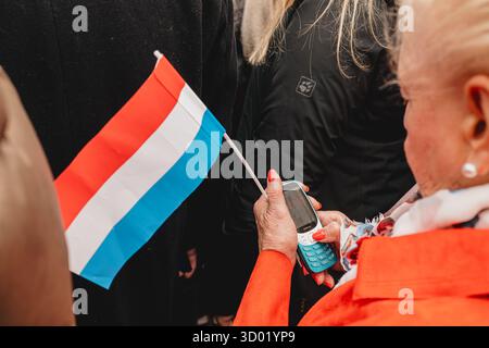 LUXEMBOURG - 3 octobre 2025 : reportage de l'historique Trounwiessel, célébrations de l'adhésion du nouveau Grand-Duc de Luxembourg Banque D'Images