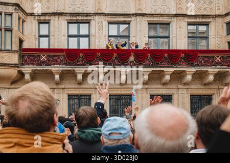 LUXEMBOURG - 3 octobre 2025 : reportage de l'historique Trounwiessel, célébrations de l'adhésion du nouveau Grand-Duc de Luxembourg Banque D'Images