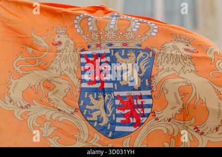 LUXEMBOURG - 3 octobre 2025 : reportage de l'historique Trounwiessel, célébrations de l'adhésion du nouveau Grand-Duc de Luxembourg Banque D'Images