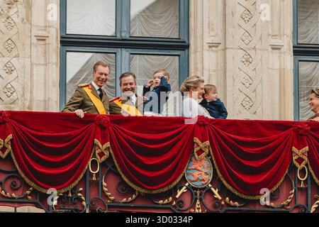 LUXEMBOURG - 3 octobre 2025 : reportage de l'historique Trounwiessel, célébrations de l'adhésion du nouveau Grand-Duc de Luxembourg Banque D'Images