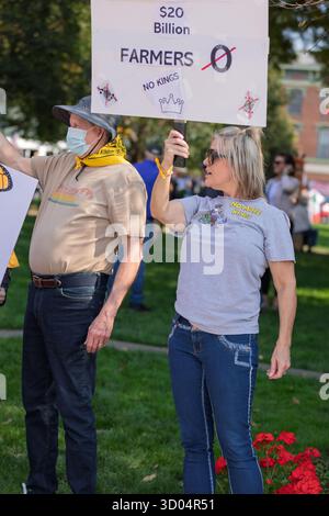 No Kings Rally, Mount Vernon OH Banque D'Images