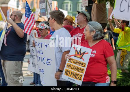 No Kings Rally, Mount Vernon OH Banque D'Images
