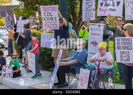 No Kings Rally, Mount Vernon OH Banque D'Images