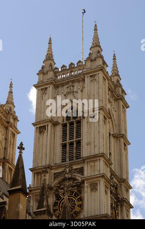 Tower, Westminster Abbey, Londres, Royaume-Uni. Banque D'Images