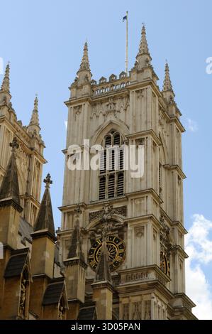 Tower, Westminster Abbey, Londres, Royaume-Uni. Banque D'Images