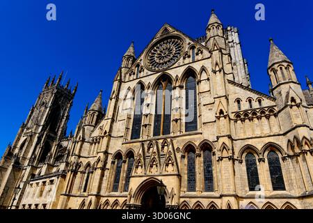 Cathédrale York Minster à York Angleterre Banque D'Images