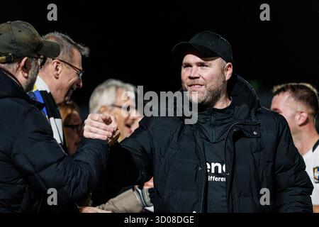Gloucester, Angleterre, Royaume-Uni, 21 octobre 2025. Chris Devane de Berkhamsted après le Southern League premier South Football match Gloucester City AFC contre Berkhamsted (crédit : Luke Hastings/Alamy Live News) Banque D'Images