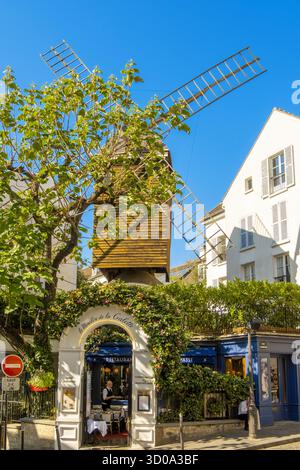 France, Paris, Montmartre, le restaurant Moulin de la galette Banque D'Images