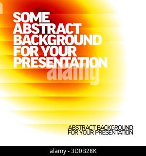 Un fond abstrait dynamique avec un dégradé rouge et jaune vif pour les présentations. Ce fond abstrait lumineux et coloré est parfait pour cr Illustration de Vecteur