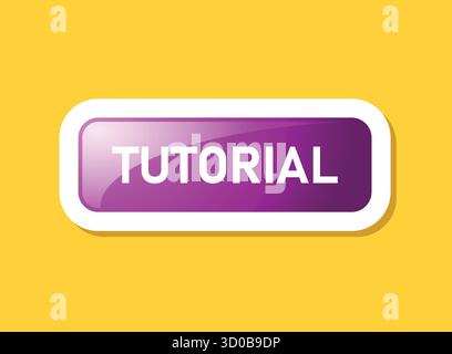 Lire des tutoriels vidéo icône autocollante dans un style plat. Illustration vectorielle de logiciel d'éducation sur fond isolé. Webinaire formation signe concept d'entreprise Illustration de Vecteur