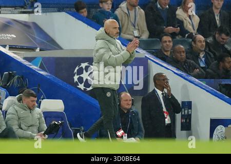 Londres, Royaume-Uni. 22 octobre 2025. /C lors du match par étapes Chelsea v Ajax UEFA Champions League Round 3 League à Stamford Bridge, Londres, Angleterre, le 22 octobre 2025 crédit : Dylan Hepworth/Every second Media crédit : Every second Media/Alamy Live News Banque D'Images