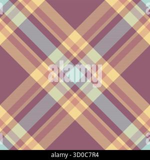 Motif écossais chaleureux et invitant. Les lignes diagonales élégantes créent une sensation de mouvement. Idéal pour les arrière-plans, les textiles ou les dessins nécessitant un fe confortable et texturé Illustration de Vecteur