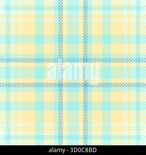 Placez le contrôle de tartan textile, vecteur sans couture de motif de kilt. Tissu de fond à carreaux texturé en laine dans une palette de couleurs neutres et sarcelle. Illustration de Vecteur