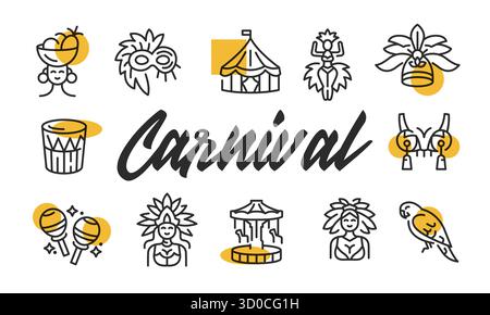 Affiche de carnaval. Illustration vectorielle Illustration de Vecteur