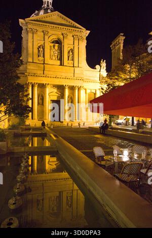 France, Paris, place de la Sorbonne, Église de la Sorbonne, Banque D'Images