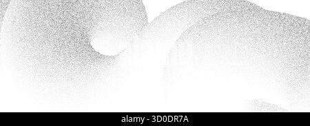 Texture de grain de sable ondulé pointillé. Fond d'onde de gradient courbe pointillé. Fond d'écran grunge Gritty Noise dot de travail avec des particules, des granulés, des taches. Superposition vectorielle abstraite d'arrière-plan à grain demi-teinte Illustration de Vecteur