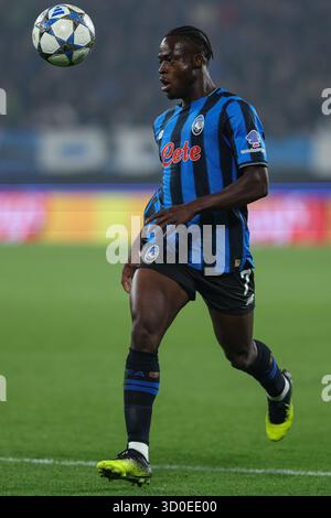 Bergame, Italie. 22 octobre 2025. Kamaldeen Sulemana d'Atalanta lors du match de football UEFA Champions League 25/26 entre Atalanta B.C. et SK Slavia Prague au New Balance Stadium de Bergame, Italie - mercredi 22 octobre 2025. Sport - Soccer . (Photo de Stefano Nicoli/Lapresse) crédit : LaPresse/Alamy Live News Banque D'Images